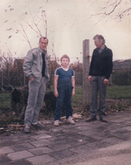 Pat Coyne, Henk Rouwkema & Henk's son (fan 't Fryske Loan)
